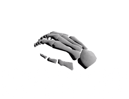 Skeleton right hand WebXR